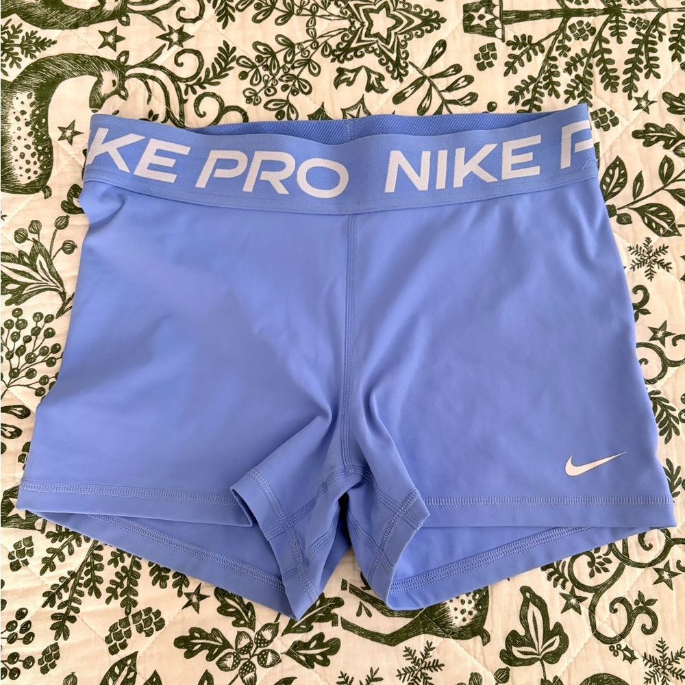 Nike Pro Women's Dri-Fit 3" Compression Sport Shorts Royal Pulse White Medium M